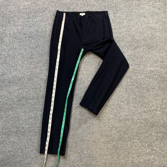 Vince Pants Womens XS Extra Small Black Side Zip Cropped Stretch Waist Trouser - Picture 7 of 13